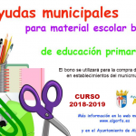 El Ayuntamiento convoca ayudas para la compra de material escolar en primaria